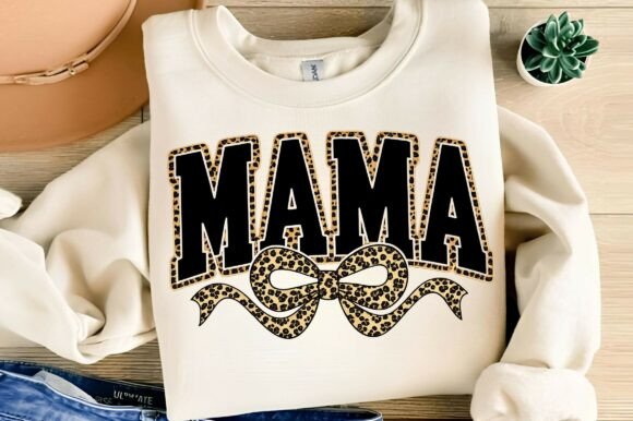 Mama Leopard Coquette Bow DTF Transfer