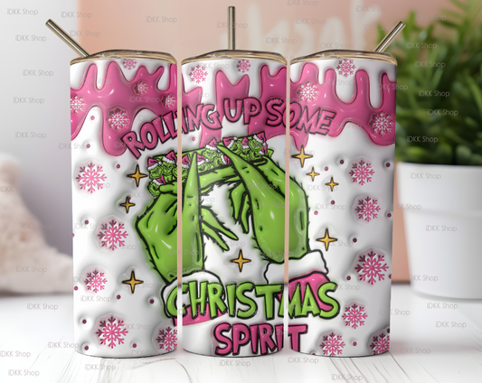 Rolling Up The Christmas Spirit 20oz Tumbler