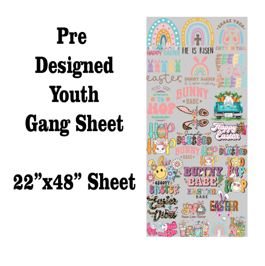 Easter DTF Gang Sheet Transfers
