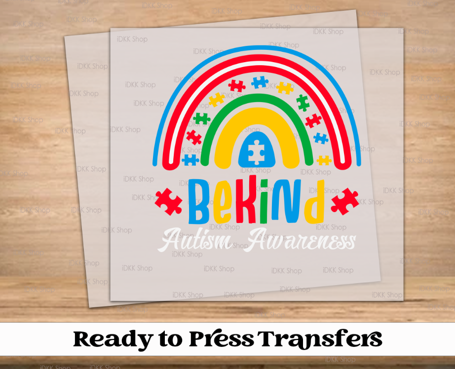 Be Kind Autism DTF Transfer