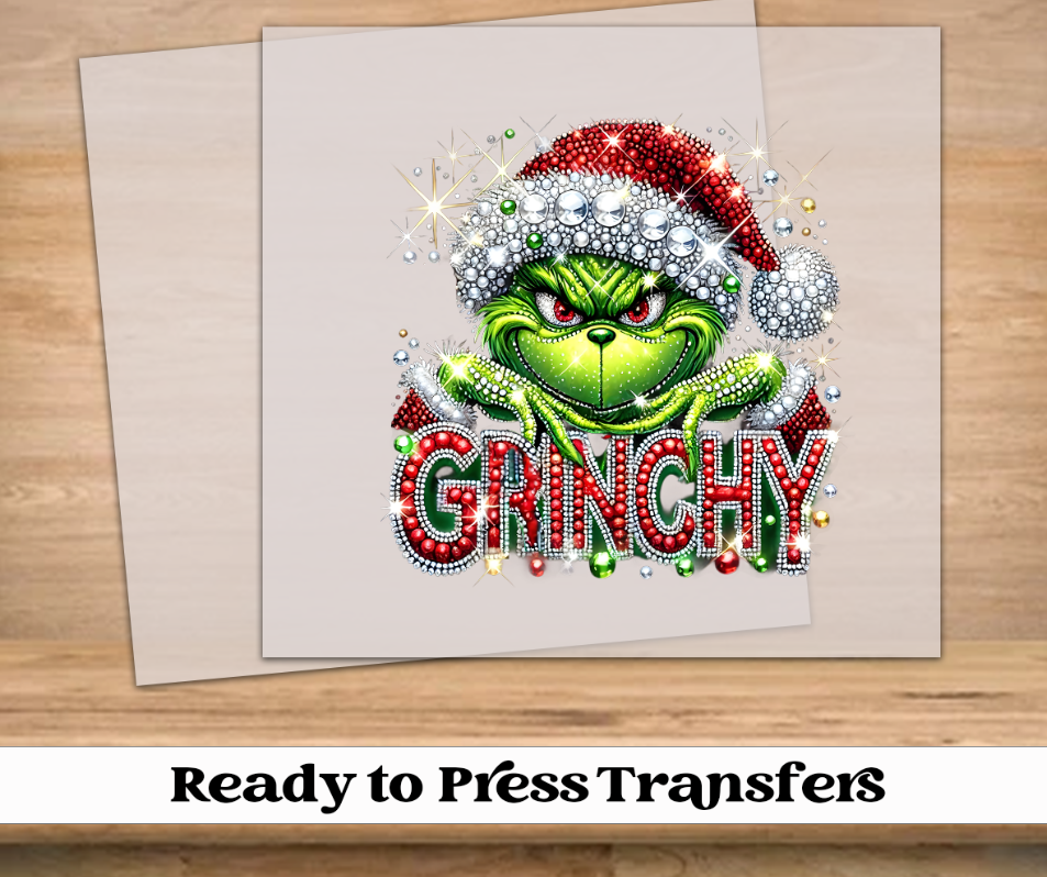Bling Gr*nch DTF Transfer