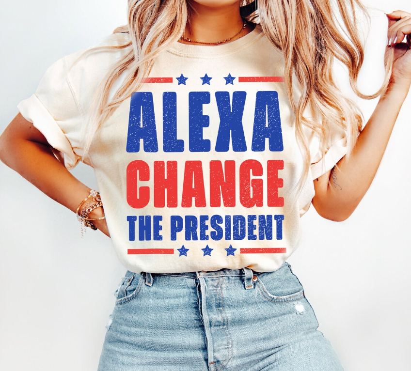 Alexa Change The President DTF Transfer