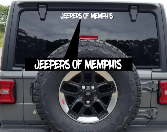 Jeepers of Memphis Window Decal