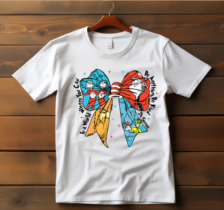 Suess Bow DTF Transfer