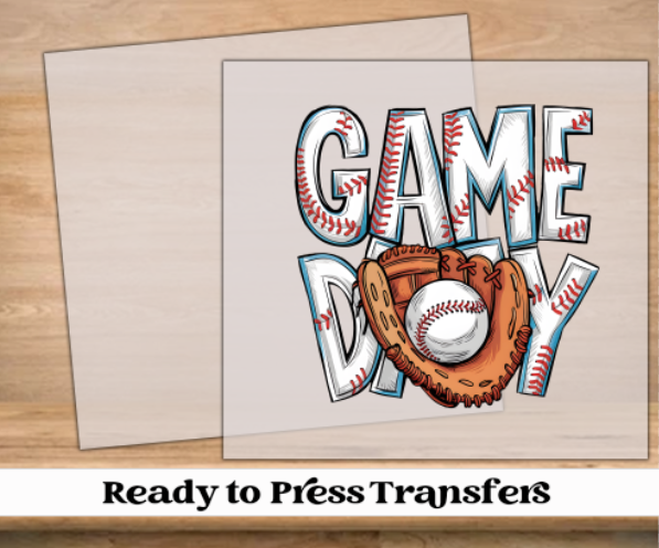 Baseball Game Day Mitt DTF Transfer