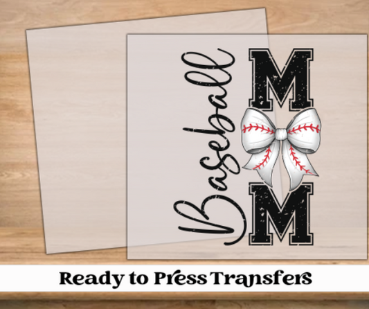 Baseball Mom Coquette2 DTF Transfer