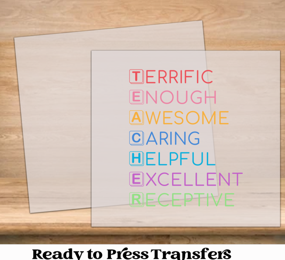 Teacher Meaning DTF Transfer
