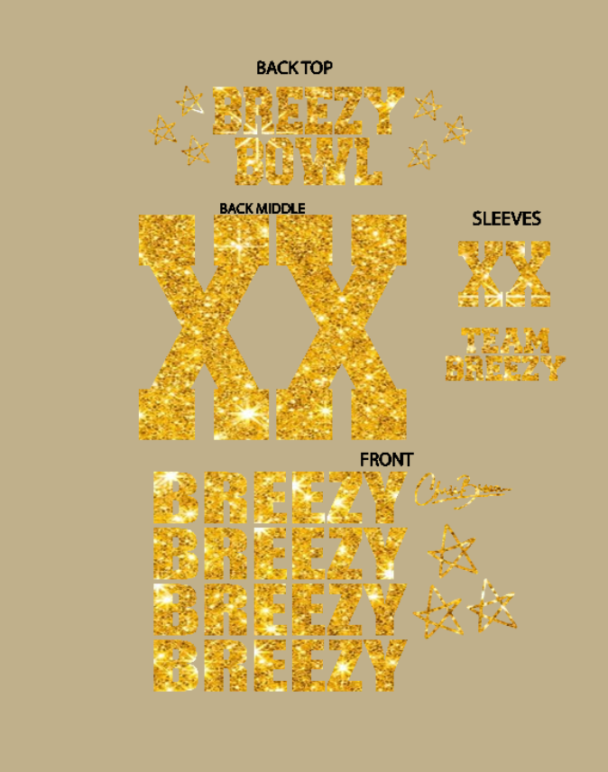 Breezy Glitter Transfer VINYL (PRE ORDER)