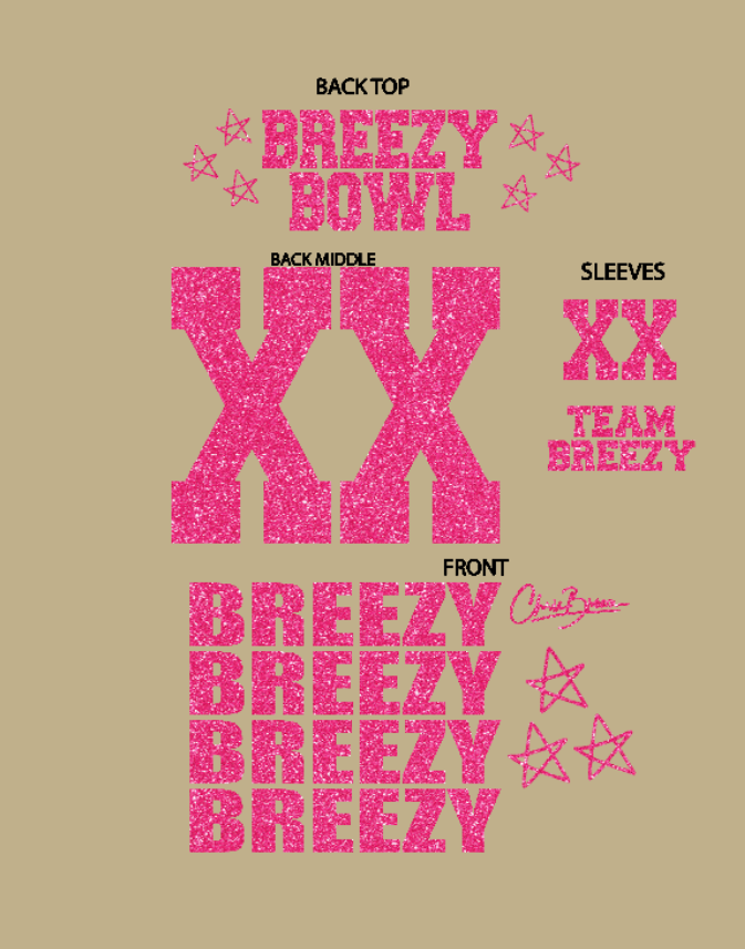 Breezy Glitter Transfer VINYL (PRE ORDER)