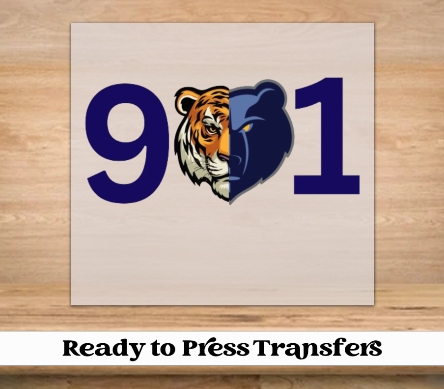 901 Memphis Tigers DTF Transfer