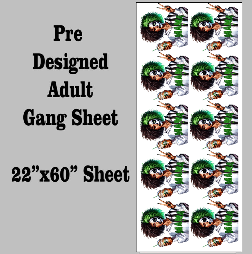 Beetle Mama Horror Halloween DTF Gang Sheet
