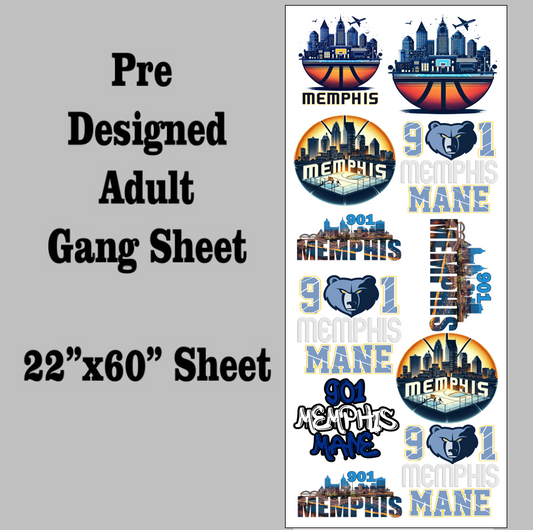 901 Memphis DTF Gang Sheet