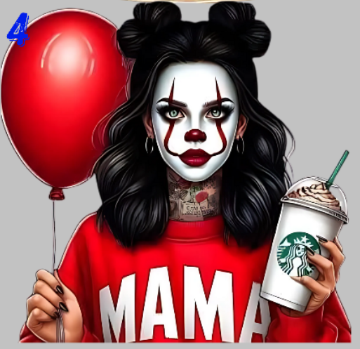 Horror Mama DTF Transfer