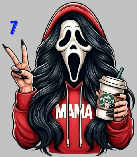 Horror Mama DTF Transfer