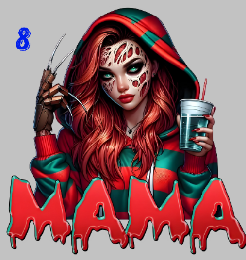 Horror Mama DTF Transfer