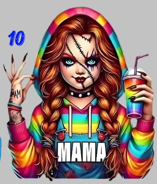 Horror Mama DTF Transfer