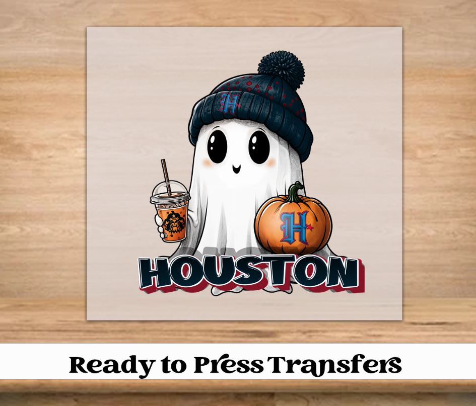 Halloween Boo Football DTF Transfer