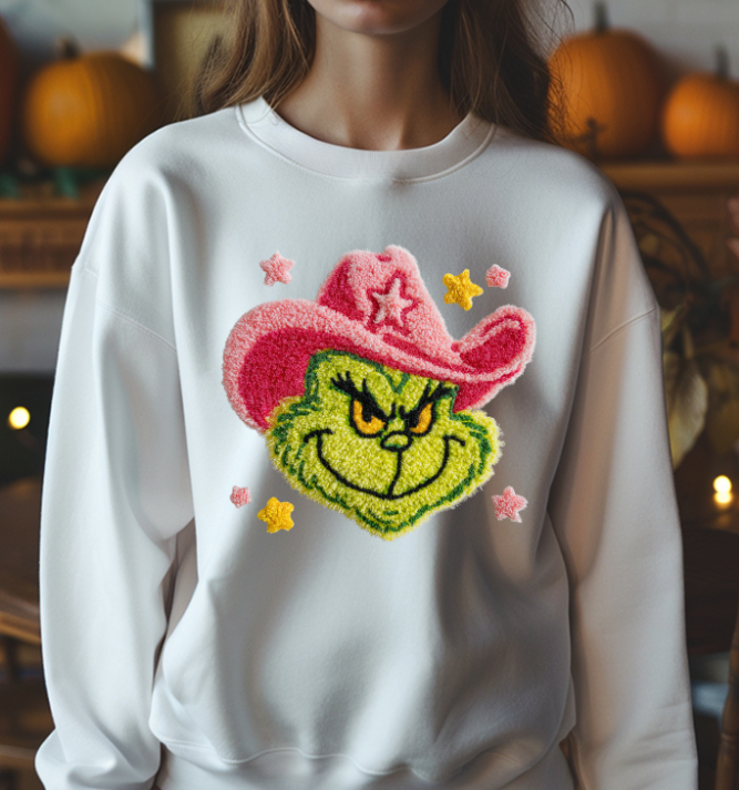 Pink Cowboy Grnch DTF Transfer