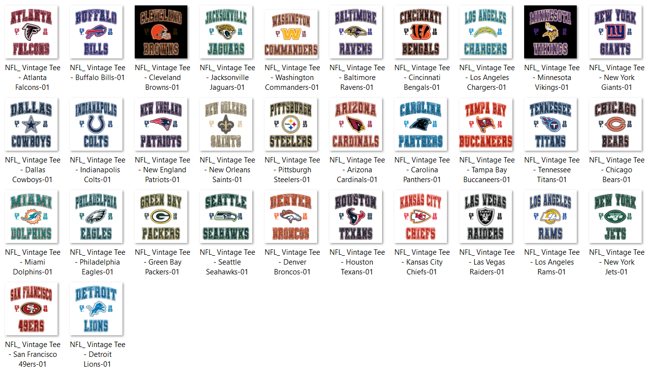 Faux Glitter NFL Football DTF Transfer