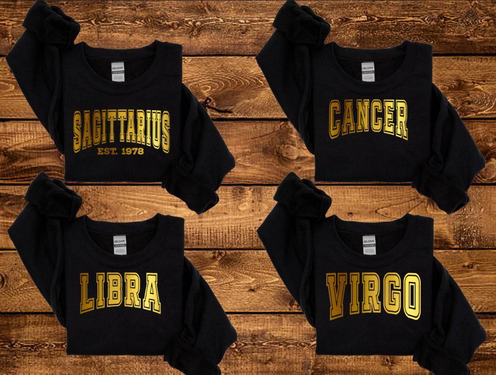 Gold Zodiac Sweatshirt