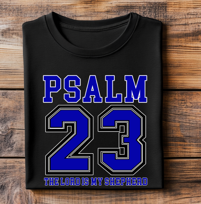 Psalm 23 Blue DTF Transfer