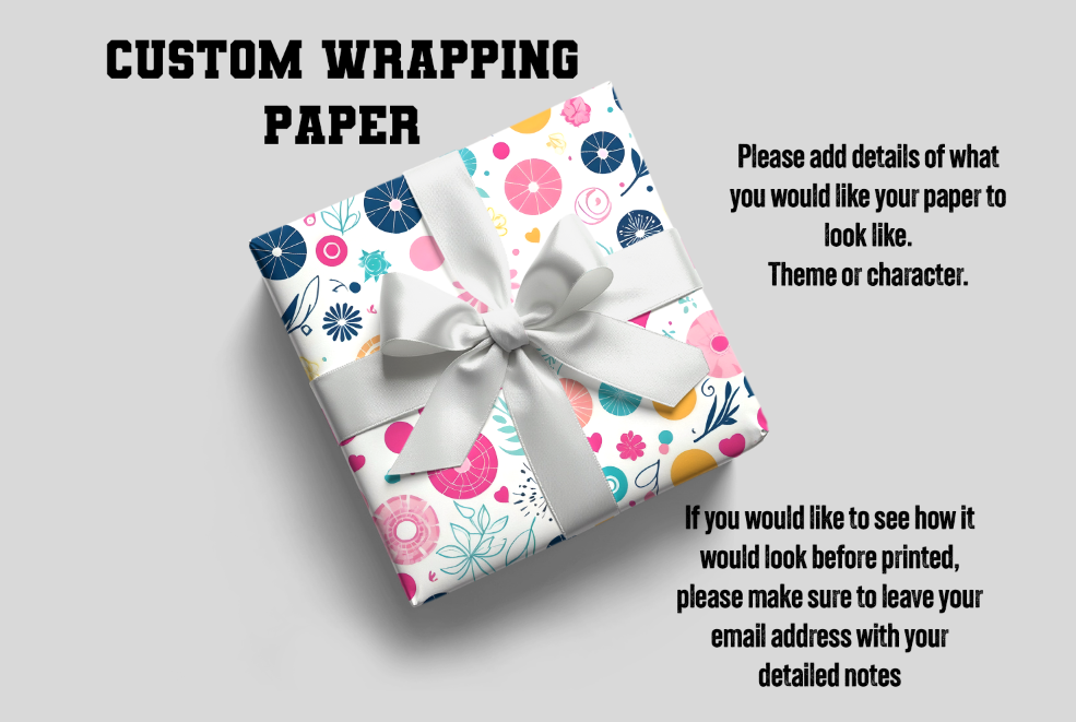 Custom Christmas Gift Wrapping Paper