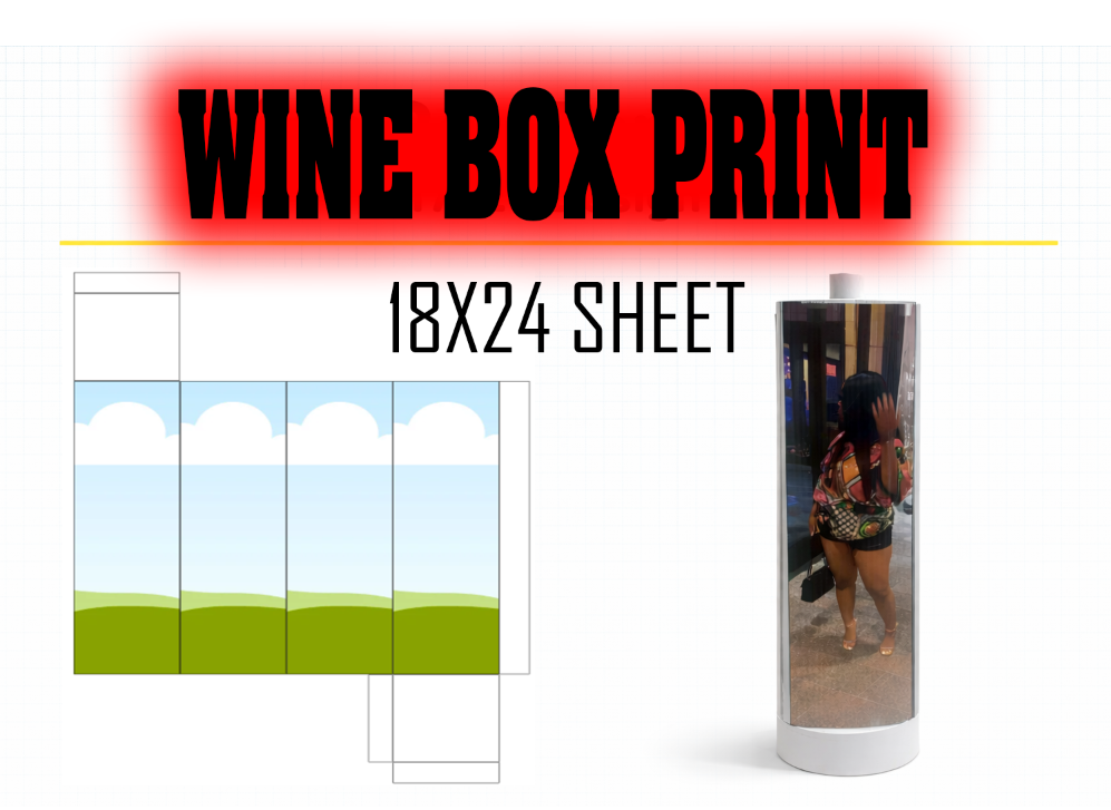 Wine Box Sticker Print