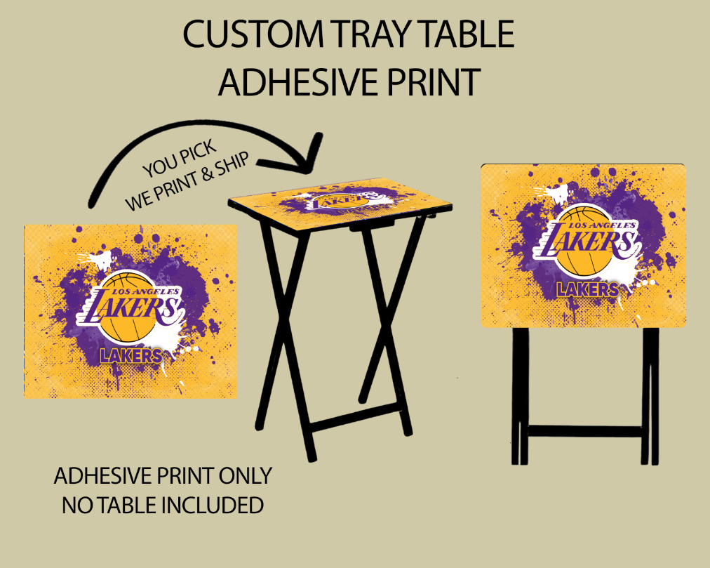 Pre-Made Adhesive Basketball Paint Splatter TV Tray Sticker - 20x16