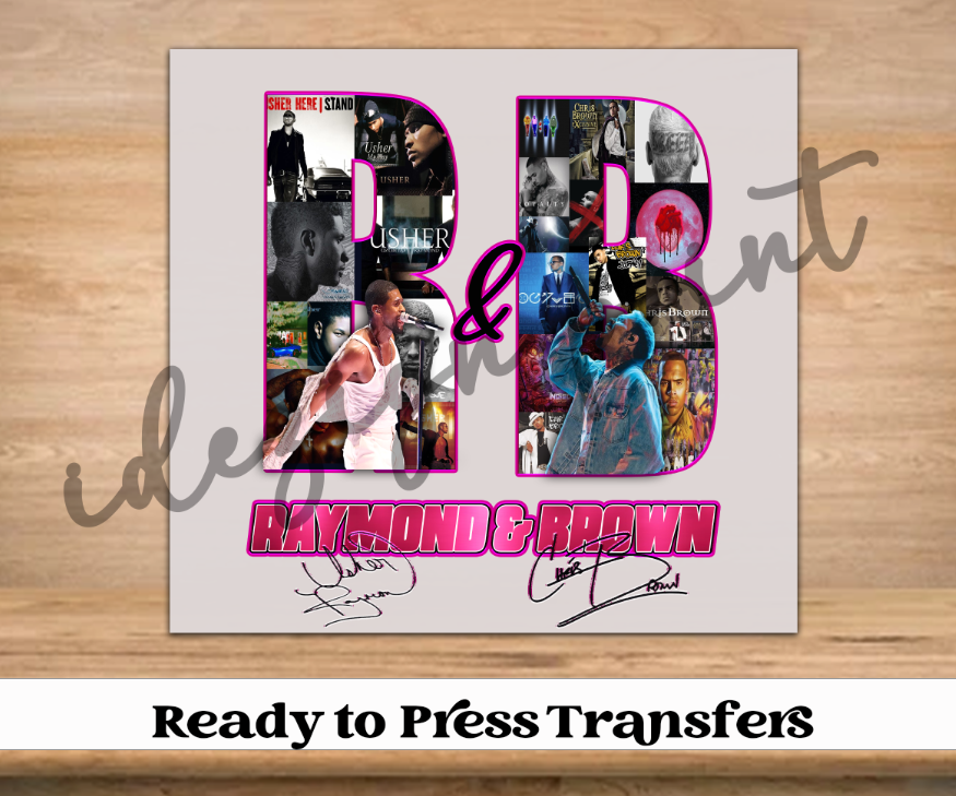Pink R & B Black Tour DTF Transfer