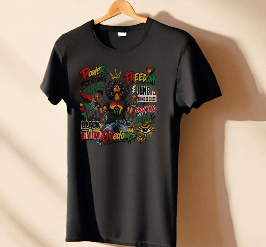 Power Strong Black Woman Juneteenth TShirt