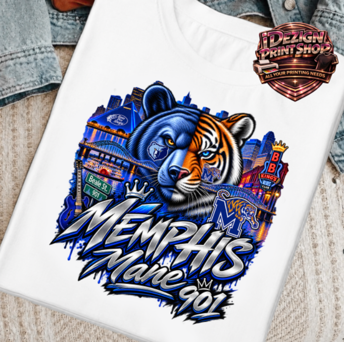 Memphis Mane 901 DTF Transfer