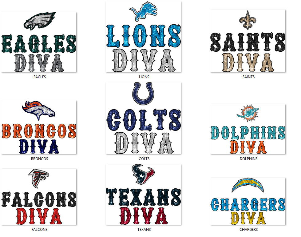 Bling Women Football DTF Transfer