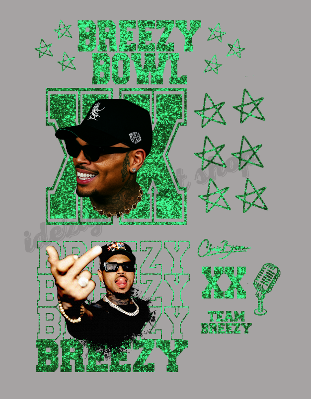 Breezy Bling Faux Glitter DTF Transfer Sheet