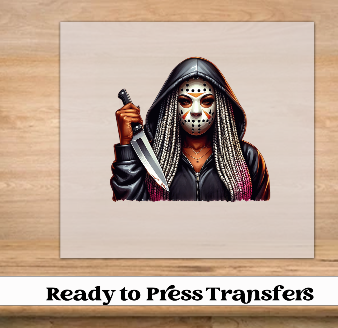 Melanin Horror Halloween DTF Transfer
