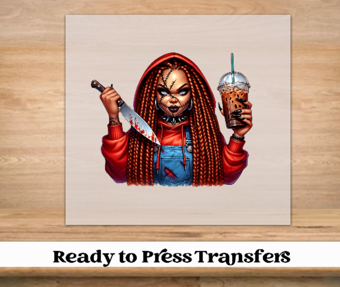 Melanin Horror Halloween DTF Transfer
