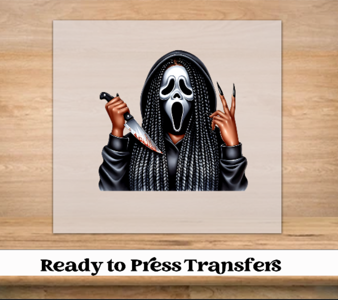 Melanin Horror Halloween DTF Transfer