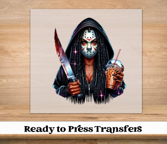 Melanin Horror Halloween DTF Transfer