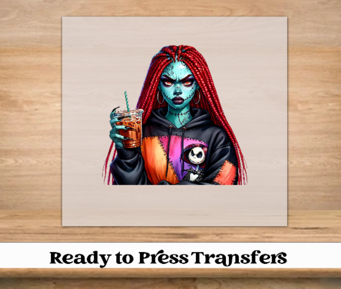Melanin Horror Halloween DTF Transfer