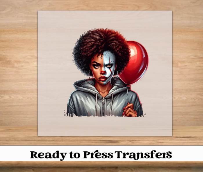 Melanin Horror Halloween DTF Transfer