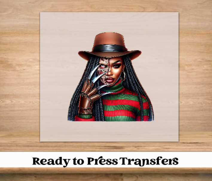 Melanin Horror Halloween DTF Transfer