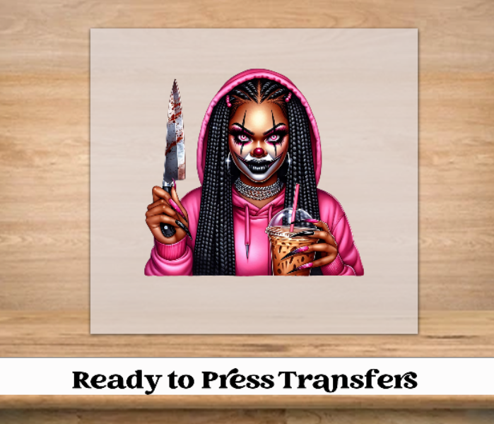Melanin Horror Halloween DTF Transfer