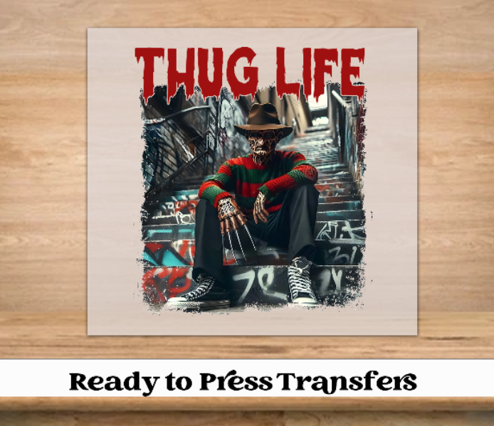 Thug Life Friends Halloween DTF Transfer
