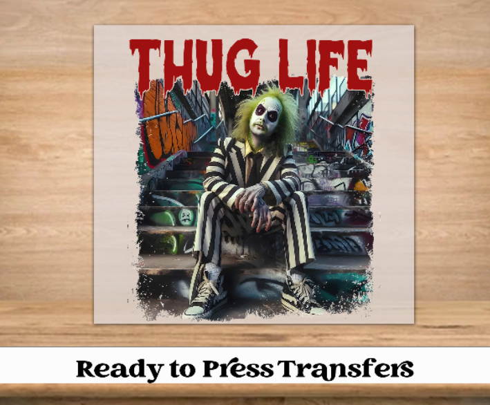 Thug Life Friends Halloween DTF Transfer