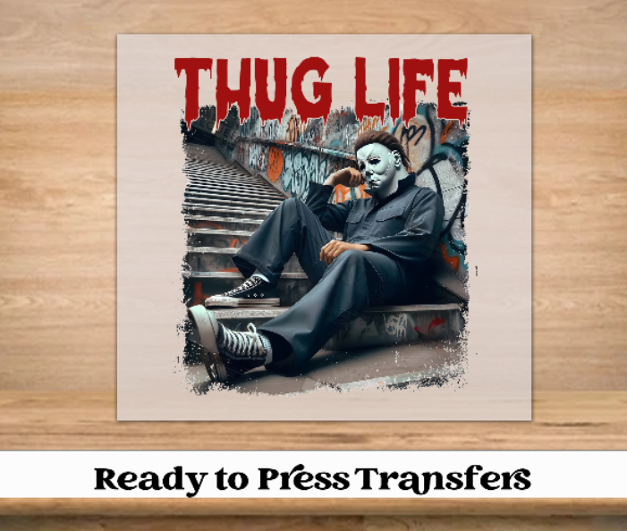 Thug Life Friends Halloween DTF Transfer