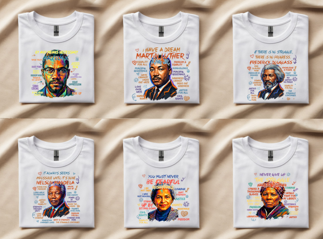 Black History Greats DTF Transfer