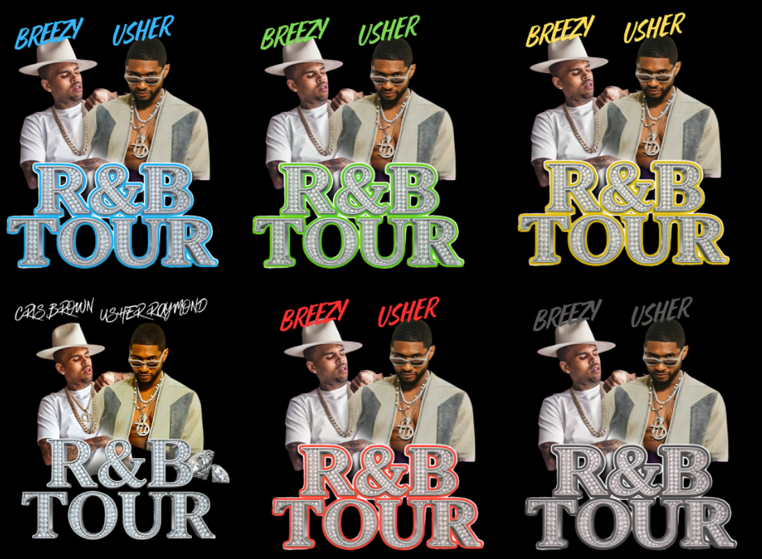 Breezy & Usher Tour DTF Transfer