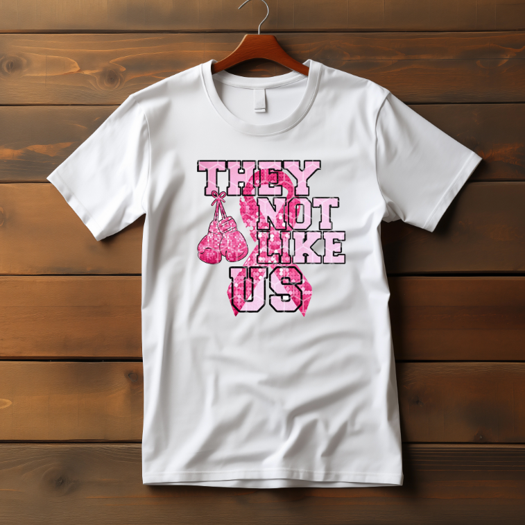 They Not Like Us Breast Cancer Awareness DTF