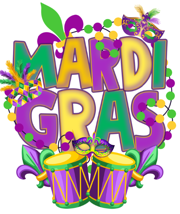 Happy Mardi Gras Drumming | DTF/Sublimation Transfer