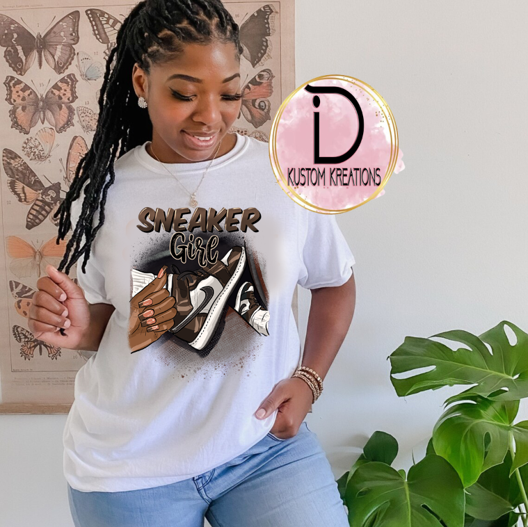 Brown Sneaker Girl Tee | Meme Tee