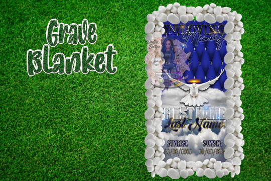 Bling Velvet Grave Blanket | READ DESCRIPTION